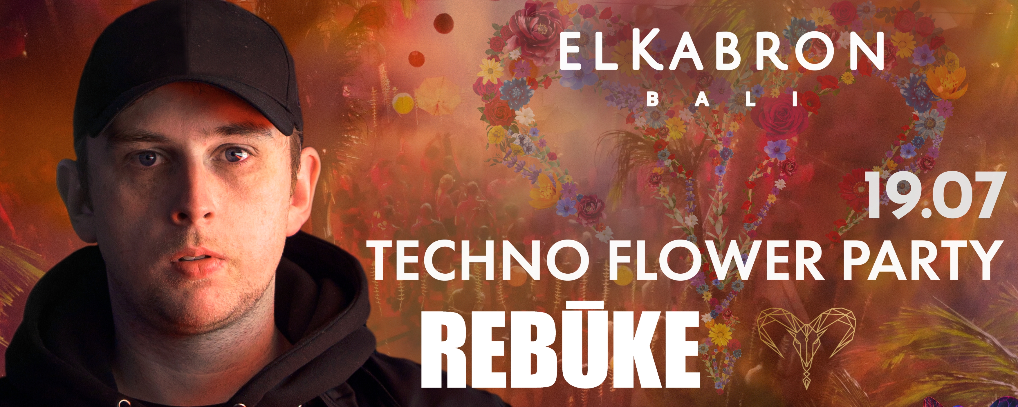 Techno Flower Party at El Kabron Bali